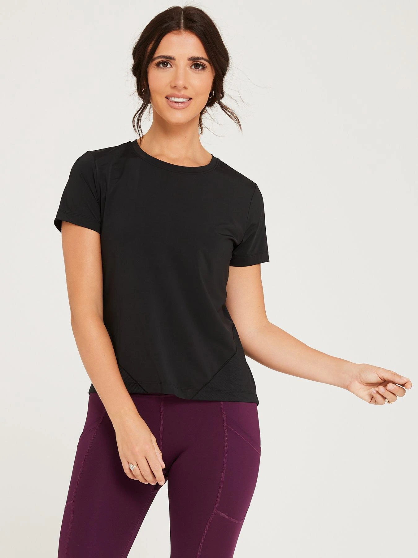 Lucy Mecklenburgh Essential Training Tee - Black 3 Lucy Mecklenburgh Essential Training Tee - Black