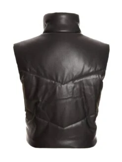 Quiz Short Faux Leather Gilet -Modish Muse VB8YY SQ5 0000000004 BLACK MDd1