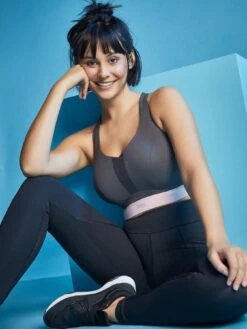 Panache Sport Panache Ultra Non Padded Wired Sports Bra Charcoal