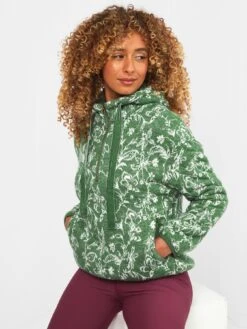 Joe Browns Printed Cosy Fleece- Green