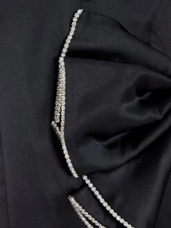 Quiz Satin Bow Mini Dress - Black -Modish Muse VCFZY SQ6 0000000004 BLACK MDd2