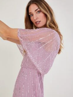 Monsoon Elizabeth Embellished Maxi Bridesmaid Dress - Pink 10 Monsoon Elizabeth Embellished Maxi Bridesmaid Dress - Pink -Modish Muse VCW7J SQ4 0000000063 PINK MDd