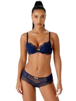 Gossard Superboost Lace Short - Midnight Blue