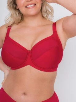 Curvy Kate Wonderfully Full Cup Balcony Bra - Red -Modish Muse VD4W3 SQ4 0000000017 RED MDd