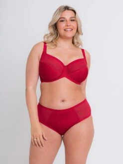 Curvy Kate Wonderfully Full Cup Balcony Bra - Red -Modish Muse VD4W3 SQ5 0000000017 RED MDd1
