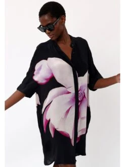 Religion Floral Tunic Dress -Black -Modish Muse VELGQ SQ6 0000000063 PINK MDd2