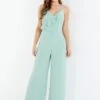 Quiz Chiffon Frill Jumpsuit -Modish Muse VEOT3 SQ1 0000003112 LIGHT GREEN MDf