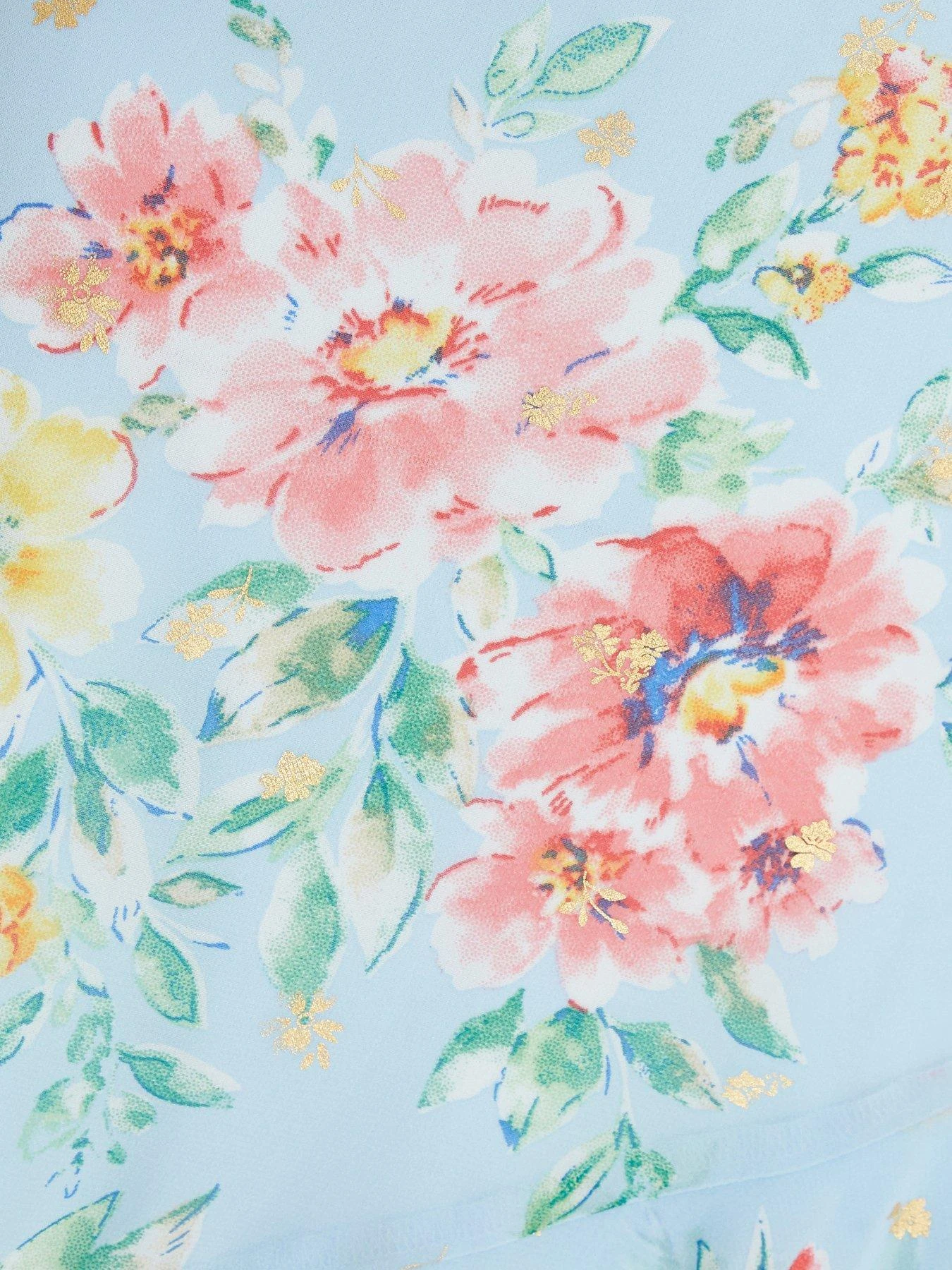 Quiz Floral Chiffon Midi Dress 7 Quiz Floral Chiffon Midi Dress - Image 5