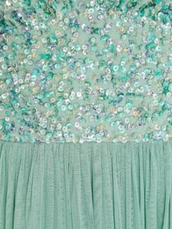 Quiz Petite Sequin Tulle Midi Dress - Aqua 13 Quiz Petite Sequin Tulle Midi Dress - Aqua -Modish Muse VEUDH SQ6 0000000106 AQUA MDd2