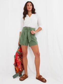 Joe Browns Sophisticated Safari Shorts -Green -Modish Muse VF3CV SQ3 0000000047 GREEN MDo