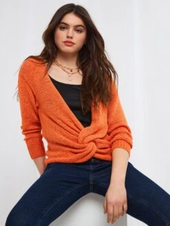 Joe Browns Ultimate Wrap Knit - Orange