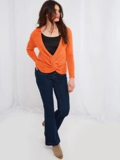 Joe Browns Ultimate Wrap Knit - Orange -Modish Muse VF3EV SQ3 0000000198 ORANGE MDo