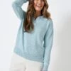 Crew Clothing Sandy Jumper - Blue -Modish Muse VFS88 SQ1 0000000020 BLUE MDf