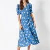 Crew Clothing Lola Dress - Blue -Modish Muse VFS89 SQ1 0000000020 BLUE MDf