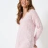 Crew Clothing Enda Jumper - Pink -Modish Muse VFSHU SQ1 0000000063 PINK MDf