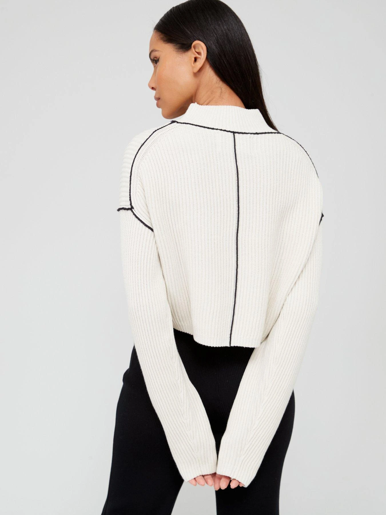 Calvin Klein Jeans Knitted Loose Sweater - Beige 4 Calvin Klein Jeans Knitted Loose Sweater - Beige - Image 2