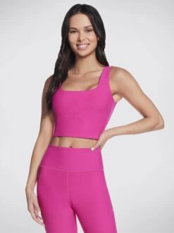 Skechers Goflex Rib Longline Bra - Very Berry