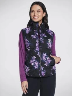 Skechers Goshield Winter Bloom Reversible Vest - Winter Bloom - Print
