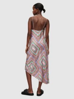 AllSaints Alexia Rainbow Dress - Rainbow Blue -Modish Muse VHKEL SQ4 0000000020 BLUE MDb