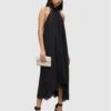 AllSaints Alaya Silk Maxi Dress - Black -Modish Muse VHKEM SQ1 0000000004 BLACK MDf