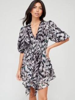 AllSaints Ciara Ines Dress - White Mono