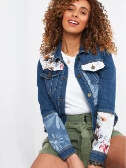 Joe Browns Summer Favourite Patchwork Denim Jacket - Multi -Modish Muse VHSH0 SQ4 0000000029 MULTI MDd