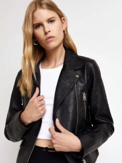 River Island Fashion Biker - Black