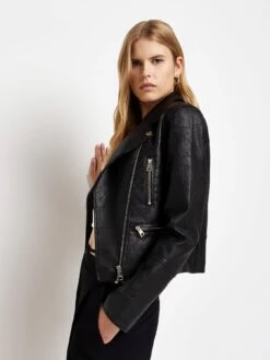 River Island Fashion Biker - Black -Modish Muse VI2AX SQ5 0000000004 BLACK MDd1