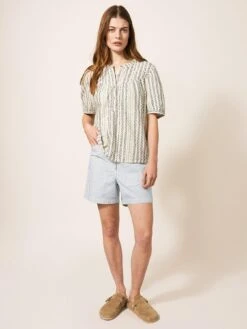 White Stuff Tessa Chino Shorts - Cream