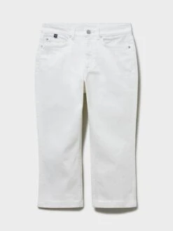 Crew Clothing Mia Crop Trousers - White -Modish Muse VID02 SQ4 0000000013 WHITE MDd