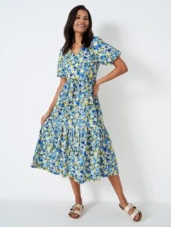 Crew Clothing Irene Dress - Blue