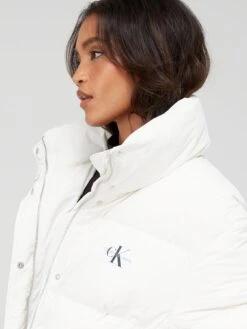 Calvin Klein Jeans Soft Touch Down Padded Jacket - White -Modish Muse VIIV9 SQ5 0000000013 WHITE MDd1