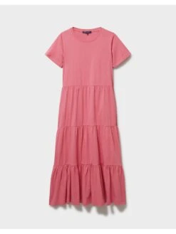 Crew Clothing Vera Jersey Dress - Pink -Modish Muse VJ2LK SQ4 0000000063 PINK MDd