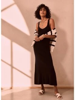 Mint Velvet Navy Twist Back Midi Dress -Modish Muse VJV2V SQ3 0000000020 BLUE MDo