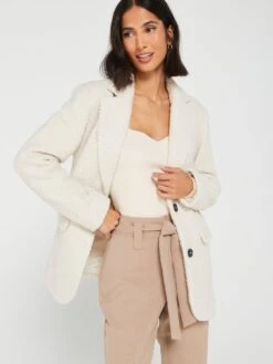 V By Very Belted Soft Tapered Trousers - Brown -Modish Muse VJXP7 SQ4 0000000143 BROWN MDd