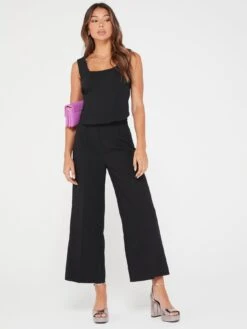 V By Very Relaxed Ankle Grazer Trouser - Black -Modish Muse VJXPA SQ3 0000000004 BLACK MDo