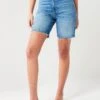 V By Very Mid Thigh Denim Shorts