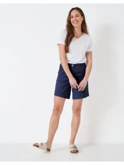 Crew Clothing Chino Short - Navy -Modish Muse VKBEV SQ4 0000000013 WHITE MDd