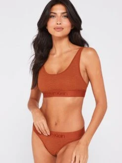 Calvin Klein Lace Bralette - Orange -Modish Muse VKHH7 SQ3 0000000198 ORANGE MDo