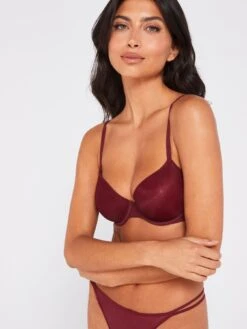 Calvin Klein Sheer Light Lined Bra - Purple -Modish Muse VKHJC SQ4 0000000039 PURPLE MDd
