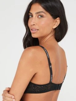 Calvin Klein 1996 Animal Lacell Balconette Bra - Black -Modish Muse VKHNY SQ2 0000000004 BLACK MDb