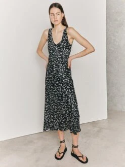 Ghost Palm Dress - Black