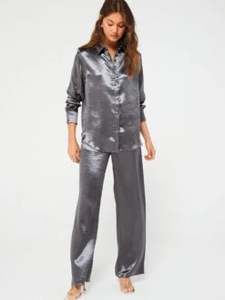 V By Very Satin Trouser -Modish Muse VKV1E SQ3 0000000020 BLUE MDo