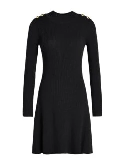 Barbour International Enfield Knitted Dress - Black -Modish Muse VL0L3 SQ6 0000000004 BLACK MDd2
