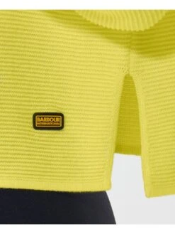 Barbour International Parade Knitted Jumper - Yellow -Modish Muse VL0LO SQ5 0000000076 YELLOW MDd1