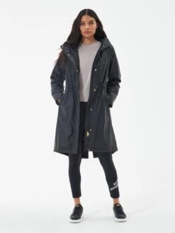 Barbour International Peaty Showerproof Coat - Black