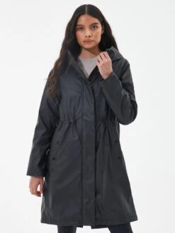 Barbour International Peaty Showerproof Coat - Black -Modish Muse VL0O8 SQ3 0000000004 BLACK MDo