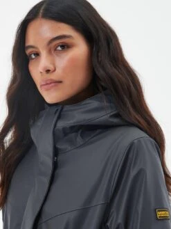 Barbour International Peaty Showerproof Coat - Black -Modish Muse VL0O8 SQ4 0000000004 BLACK MDd