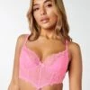 Boux Avenue Hadly Longline Bra - Pink -Modish Muse VL6RA SQ1 0000000063 PINK MDf