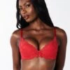 Boux Avenue Octavia Plunge Bra - Red -Modish Muse VL6RD SQ1 0000000017 RED MDf